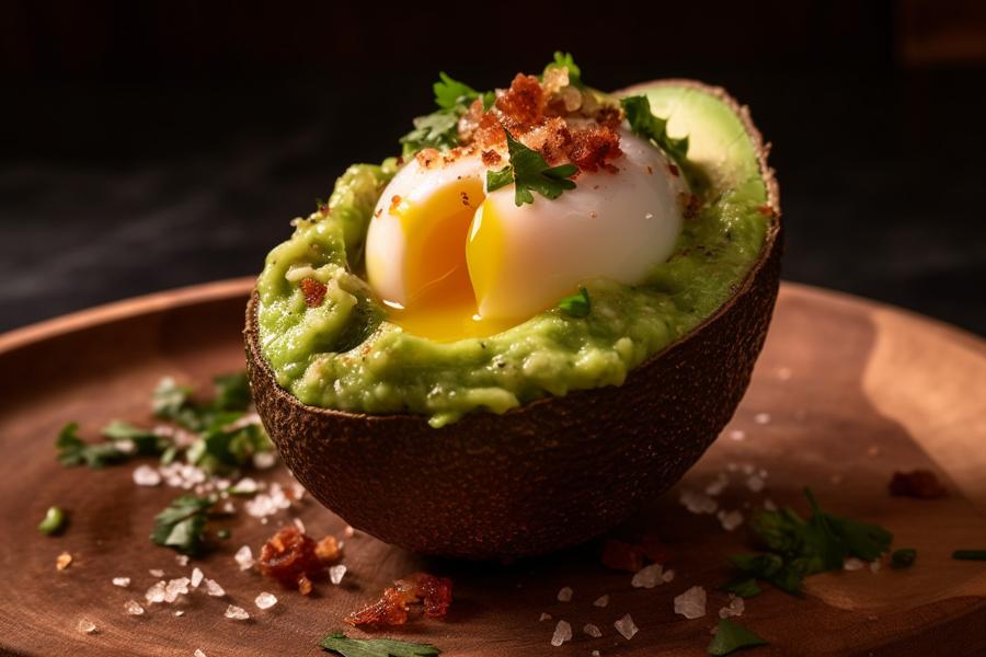 AI Generated Image for: The Decadent and Delicious Savory Egg Guacamole Recipe