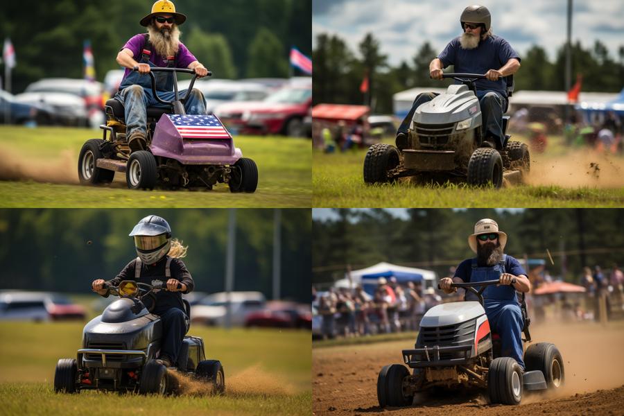 AI Generated Image for: Mowing Your Way to Victory: An Introduction to Lawn Mower Racing