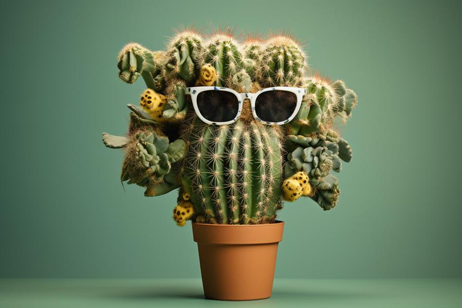 AI Generated Image for: Cactus Undercover: Signs Your Houseplant Might Be a Prickly Impostor