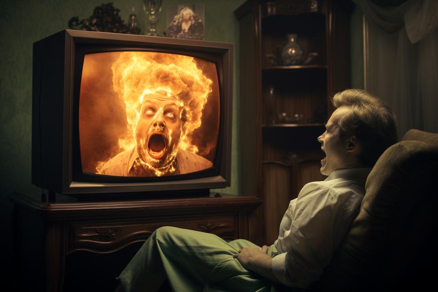 AI Generated Image for: It's Official: Not Watching TV Can Damage Your Brain