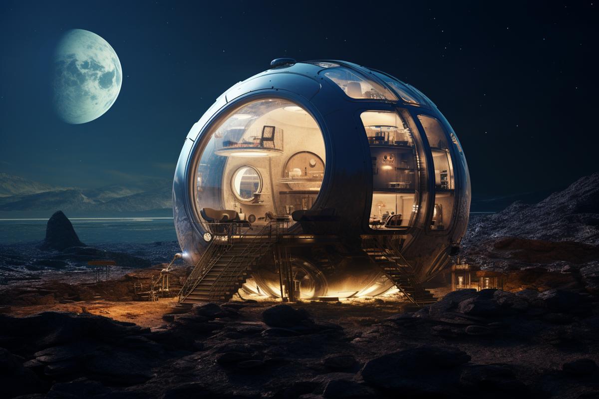 AI Generated Image for: Living on the Moon – It Could Happen!