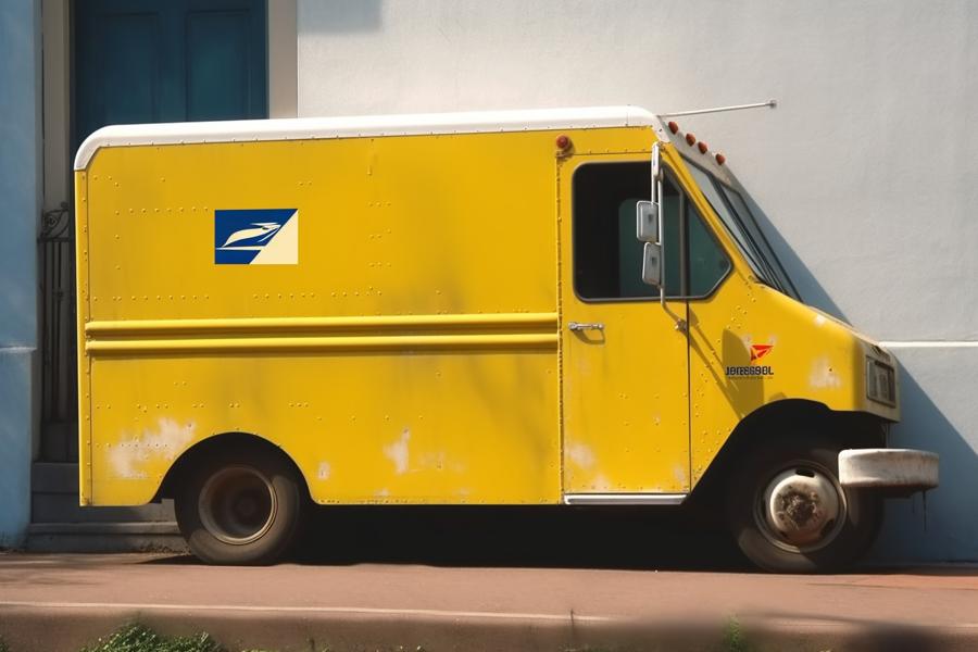 AI Generated Image for: Arrest Made for Painting US Postal Delivery Trucks Yellow