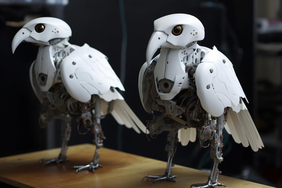 AI Generated Image for: Conglomaco's Robotic Bird Revolution