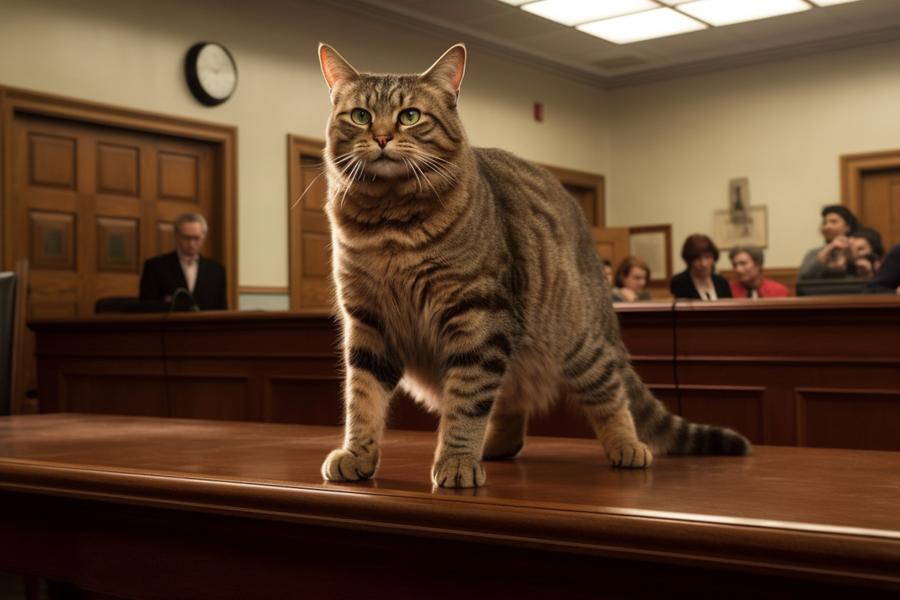 AI Generated Image for: Monster Cat Arraigned in Local Court