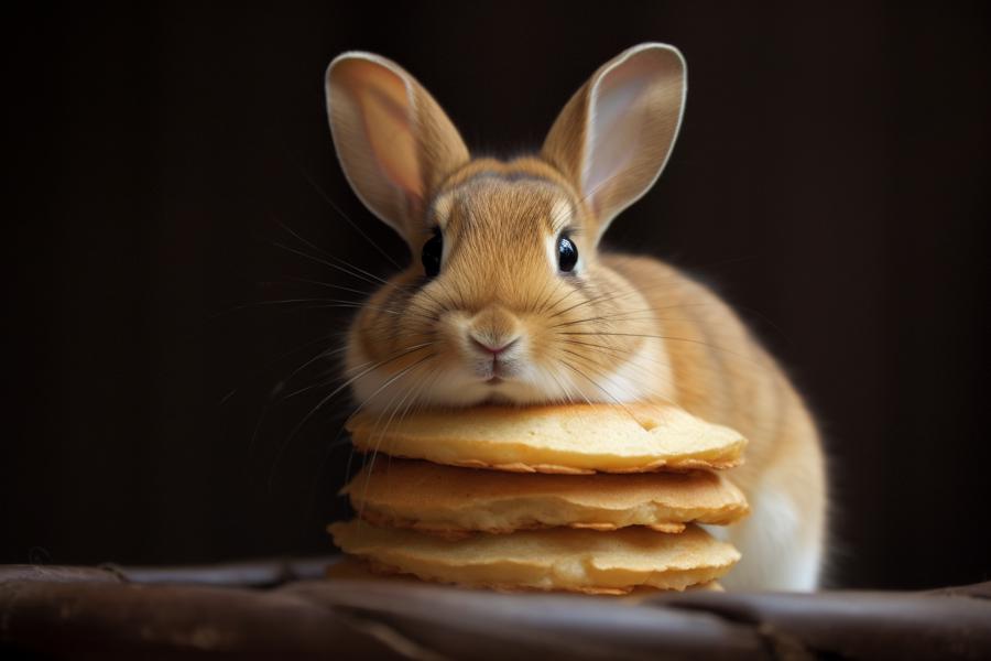 AI Generated Image for: The Bunny Who Loved Pancakes