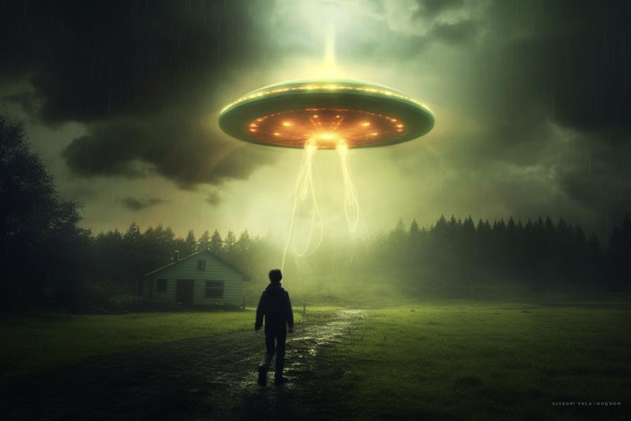 AI Generated Image for: Alien Abduction Etiquette: The Dos and Don'ts of Being a Good Abductee