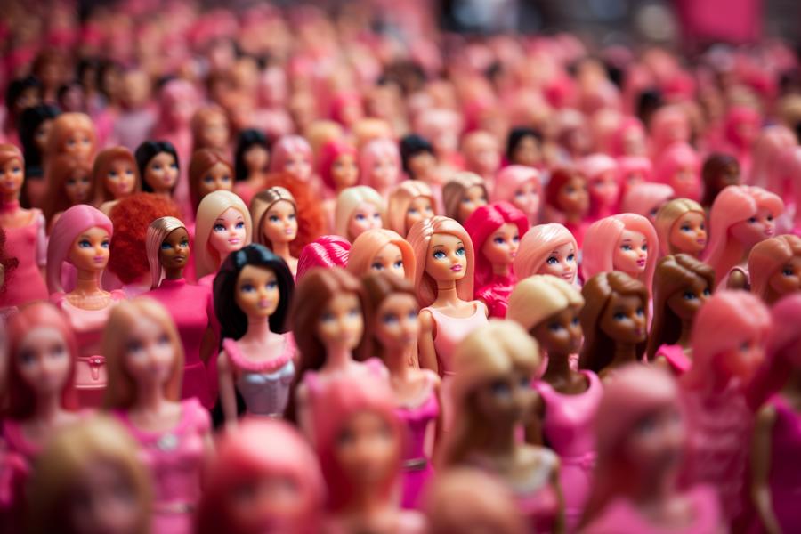 AI Generated Image for: Barbie Fever Sweeps the Nation: Women Flock to Theaters Dressed as Iconic Doll!