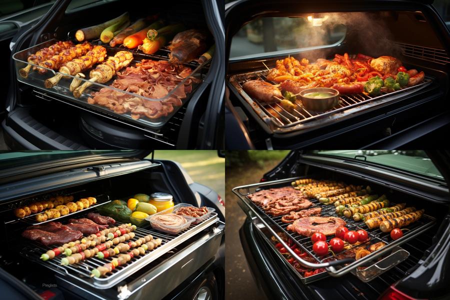 AI Generated Image for: Grill Anywhere with the Conglomaco CarBQ