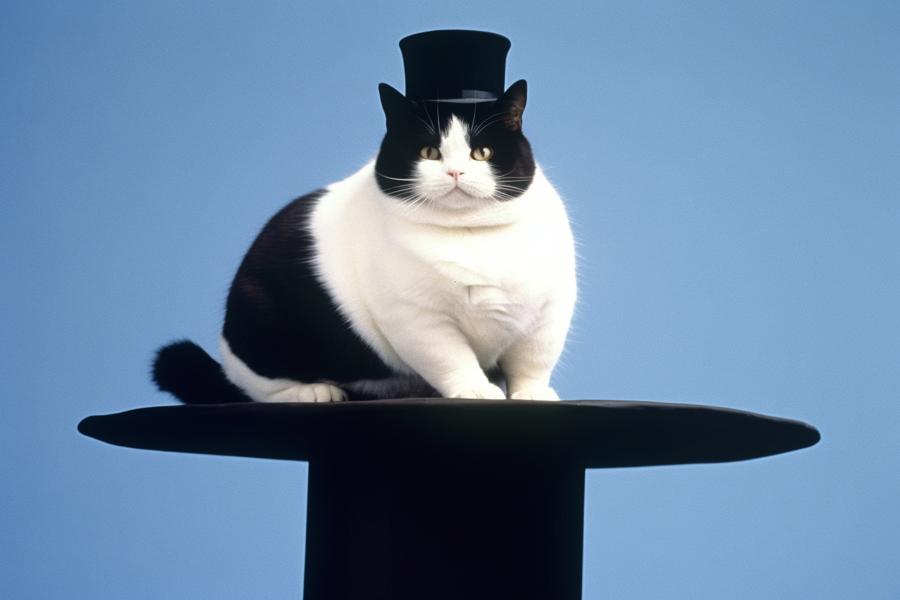 AI Generated Image for: Mr. Chonkers: The Hat-Sitting Sensation That Broke the Internet