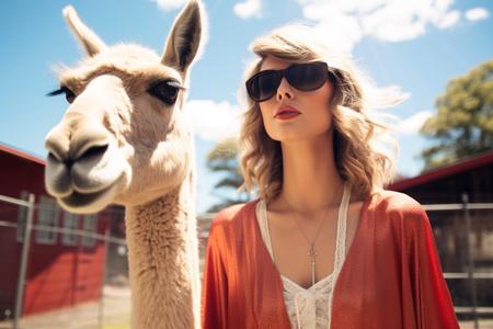 Taylor Swift's Awkward Encounter with a Llama: A Tale of Unlikely Friendship