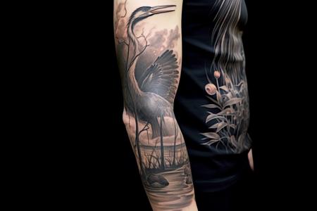 Unconventional Ink: The Great Blue Heron Tattoo and its 'No Egrets' Manifesto