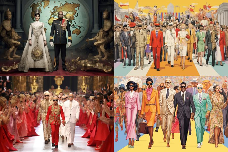 AI Generated Image for: World Leaders Compete for 'Best Dressed Dictator' Award