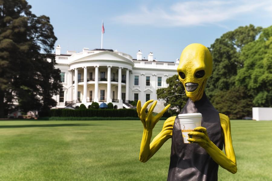 AI Generated Image for: Aliens May Think That The Movie Idiocracy Is Real