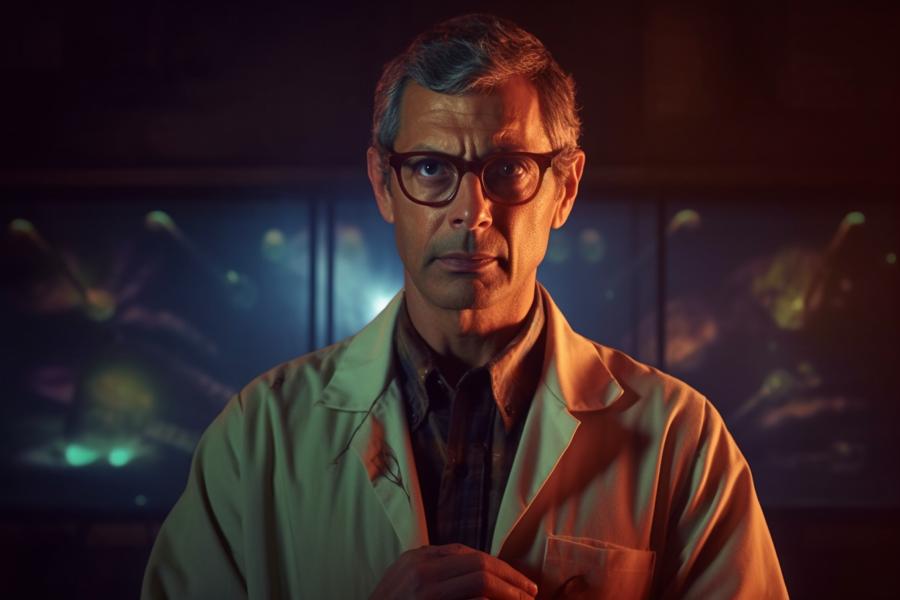 AI Generated Image for: Jeff Goldblum: The Unlikely Hero of Science and Reluctant Soothsayer